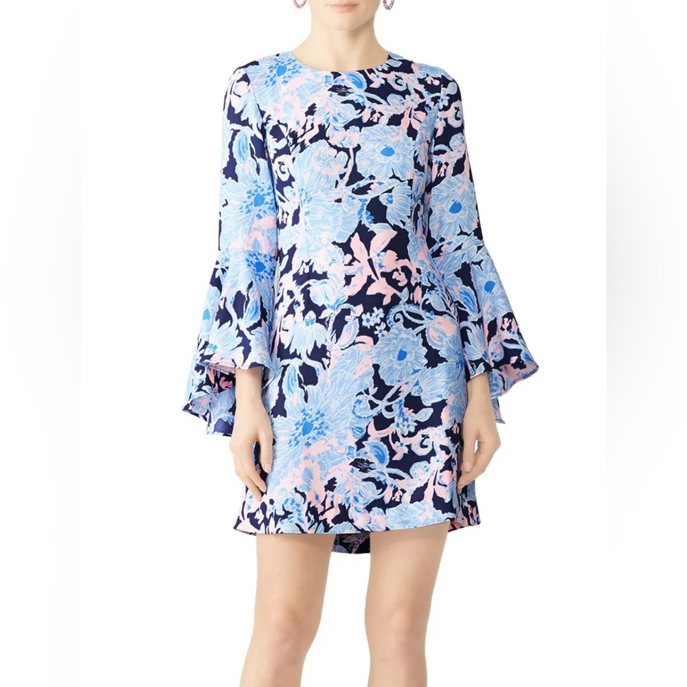 Lilly Pulitzer Blue Bell Sleeve Sundress